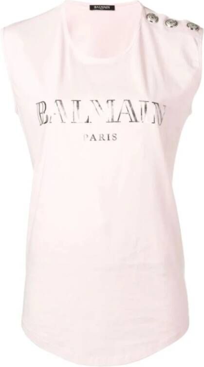 Balmain T-shirt Roze Dames