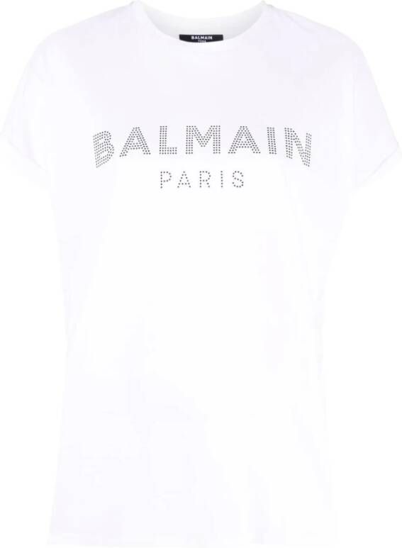 Balmain T-Shirts Wit Dames