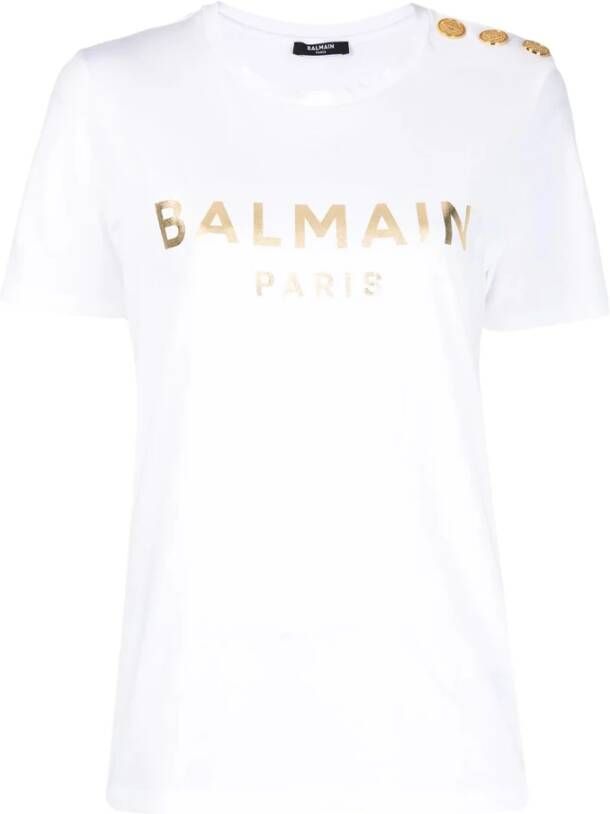 Balmain T-shirt Wit Dames