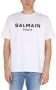 Balmain T-shirt en coton éco-responsable imprimé logo Wit Heren - Thumbnail 6