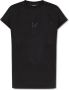 Balmain Ecologisch ontworpen katoenen T-shirt met strass logo. Black Dames - Thumbnail 1