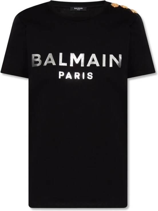 Balmain T-shirts Zwart Dames