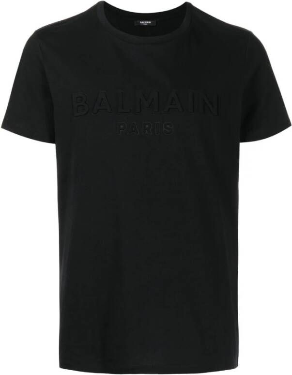 Balmain T-Shirts Zwart Heren
