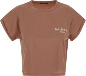 Balmain T-Shirts Beige Dames