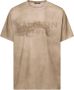 Balmain Duurzaam Katoenen T-shirt met Woestijnthema Beige Heren - Thumbnail 1