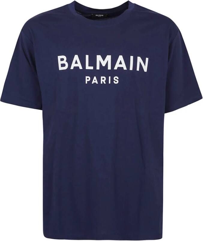 Balmain T-Shirts Blauw Heren