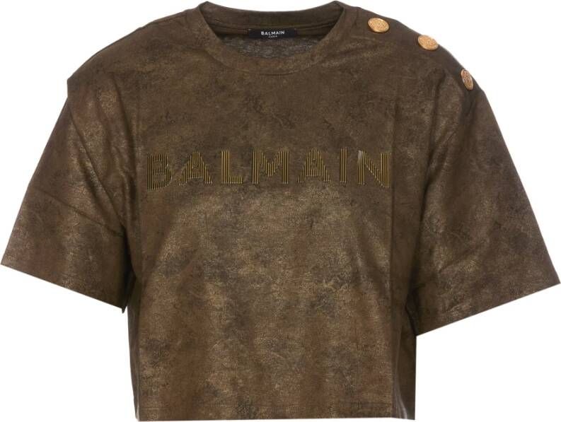 Balmain T-Shirts Bruin Dames
