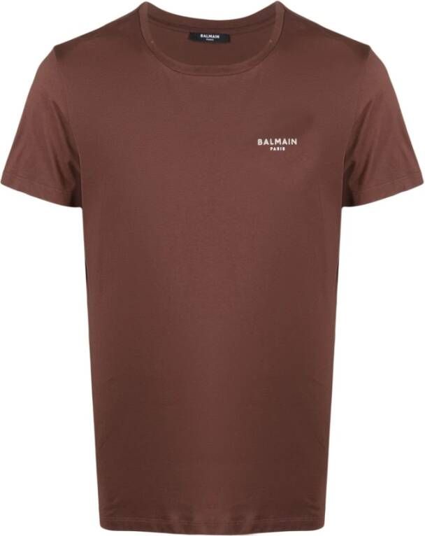 Balmain T-Shirts Bruin Heren