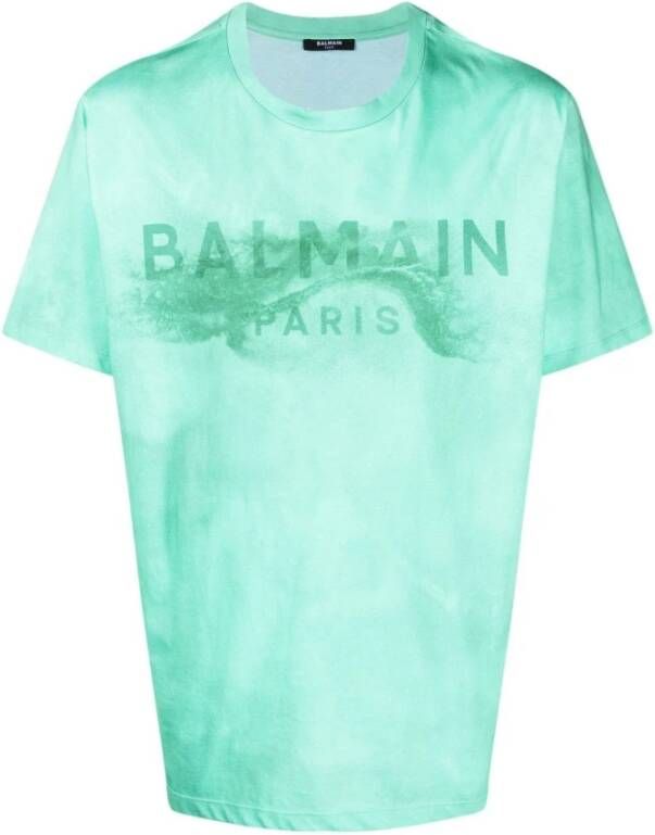 Balmain T-shirts Groen Heren