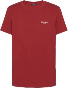 Balmain Logo T-Shirt Rood Heren