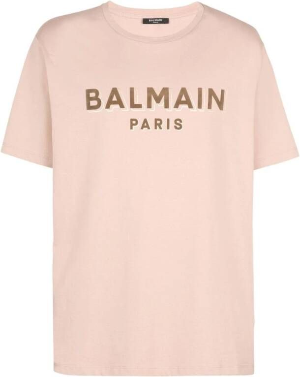 Balmain T-Shirts Roze Heren