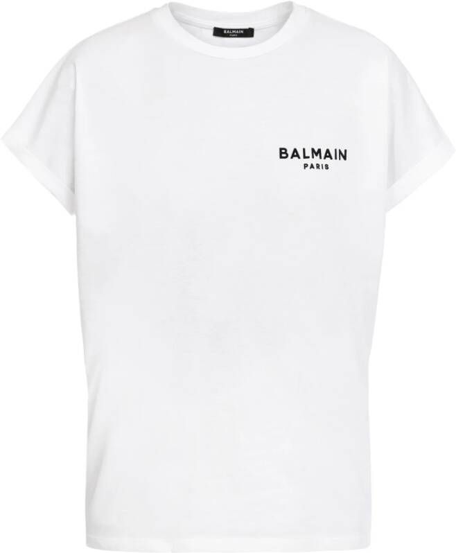 Balmain Witte T-shirts en Polos White Dames
