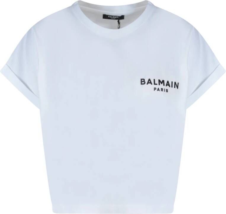 Balmain T-Shirts Wit Dames