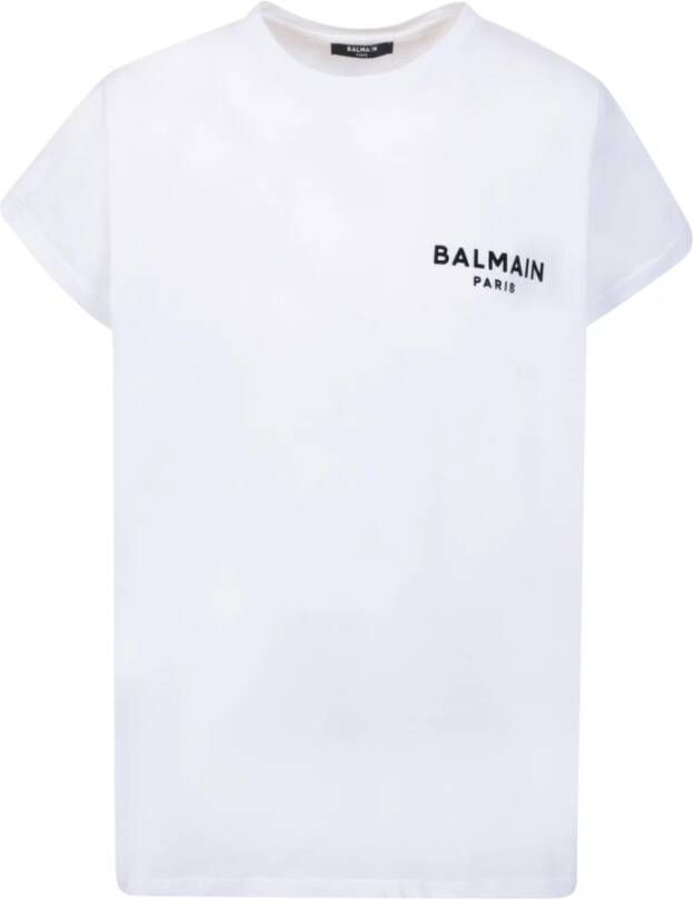 Balmain T-Shirts Wit Dames