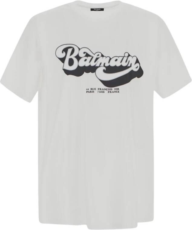 Balmain T-Shirts Wit Heren