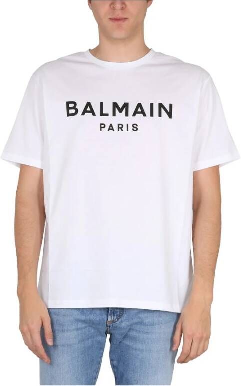 Balmain T-Shirts Wit Heren