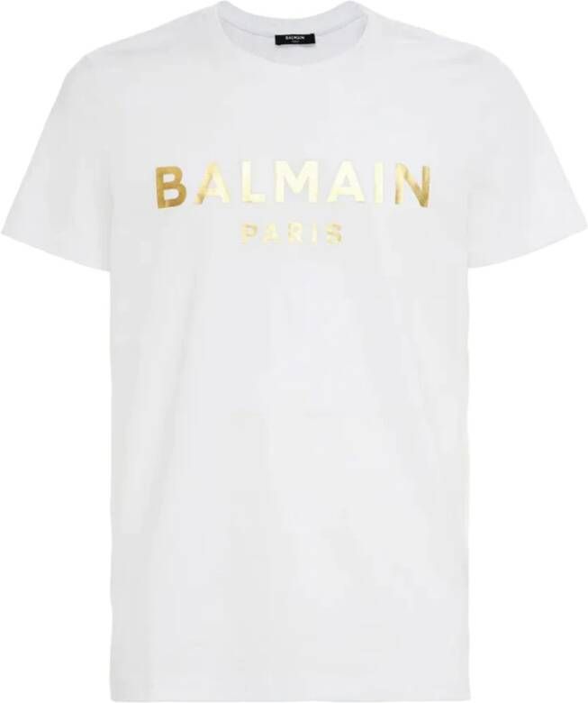 Balmain T-Shirts Wit Heren