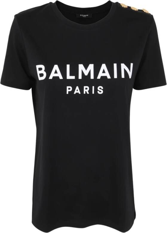 Balmain T-Shirts Zwart Dames