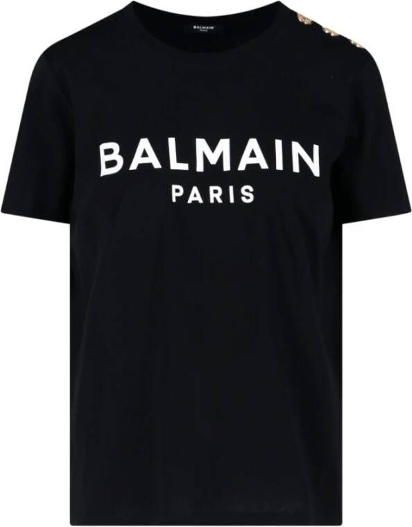 Balmain T-shirts Zwart Dames