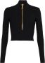 Balmain Top court en maille Zwart Dames - Thumbnail 1