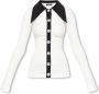 Balmain Polo met jersey shirt-effect White Dames - Thumbnail 1