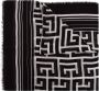 Balmain Sjaal met monogram-patroon Zwart - Thumbnail 2