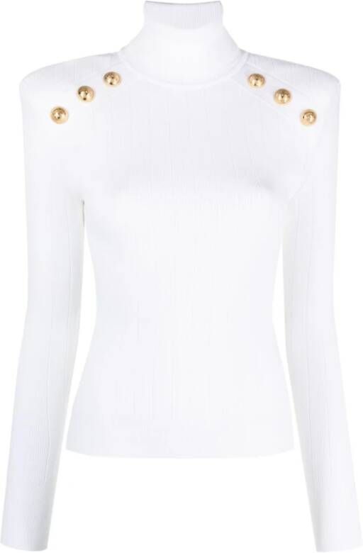 Balmain Witte Sweatshirts voor Dames Aw23 White Dames