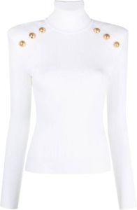 Balmain Witte Sweatshirts voor Dames Aw23 Wit Dames