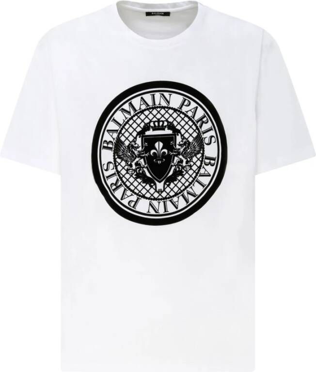Balmain Witte T-shirts en Polos van White Heren