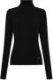Balmain Fijngebreide coltrui Zwart Dames - Thumbnail 1