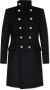 Balmain Militaire stijl middellange jas Black Heren - Thumbnail 1