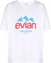 Balmain x Evian Logo T-shirt White Heren - Thumbnail 1