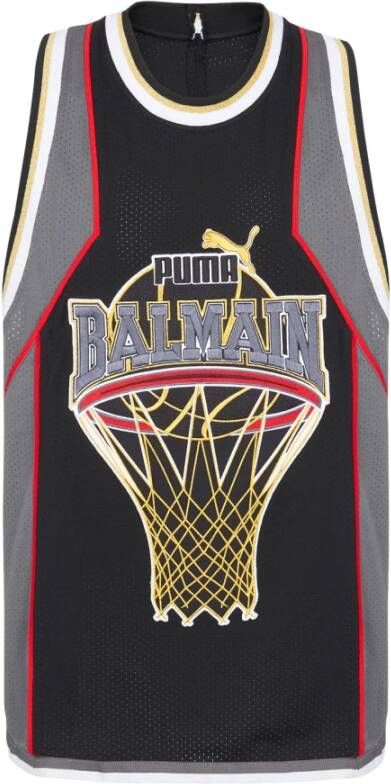 Balmain x Puma Basketball top Zwart Heren