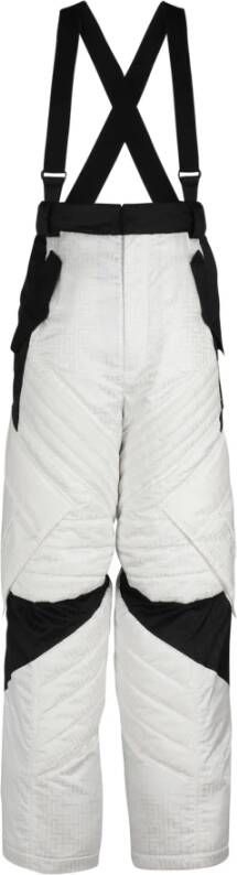 Balmain x Rossignol monogram ski pants with straps White Heren