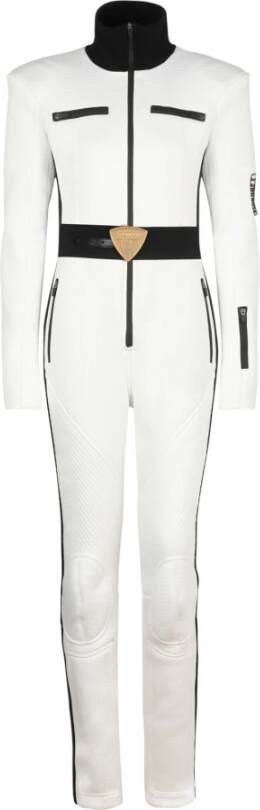 Balmain x Rossignol monogram ski suit White Dames