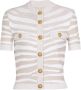 Balmain Zebra gebreide vest Multicolor Dames - Thumbnail 1