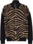 Balmain Bomberjack met zebra patroon Black Heren - Thumbnail 1
