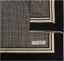 Balmain Vierkante zijden sjaal met monogramprint Black Dames - Thumbnail 3