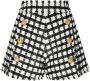 Balmain Zwarte Tweed Shorts met Retro Rits en Franjezoom Zwart Dames - Thumbnail 1