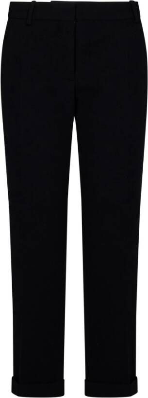 Balmain Zwarte Hoge Taille Taps Toelopende Broek Black Dames