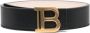 Balmain Zwarte B-Belt van glad kalfsleer met gouden monogramgesp Zwart Dames - Thumbnail 5