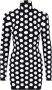 Balmain Zwarte polkadot mini-jurk Zwart Dames - Thumbnail 1