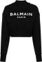 Balmain Sweater met logoprint Zwart - Thumbnail 1