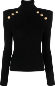 Balmain Zwarte Sweaters Stijlvolle Collectie Zwart Dames