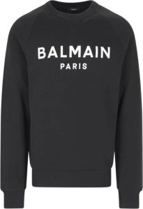 Balmain Zwarte Sweaters Stijlvolle Collectie Zwart Heren
