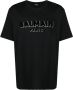 Balmain Gestructureerd Crew Neck T-Shirt Zwart XS Black Heren - Thumbnail 1