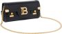 Balmain Zwarte tas met opklapbare bovenkant en gouden metalen sluiting Zwart Dames - Thumbnail 5