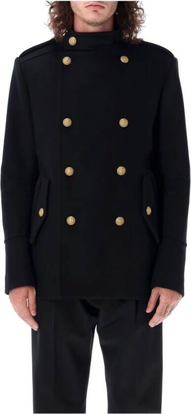 Balmain Sailorjas met dubbele rij knopen Zwart - Foto 6