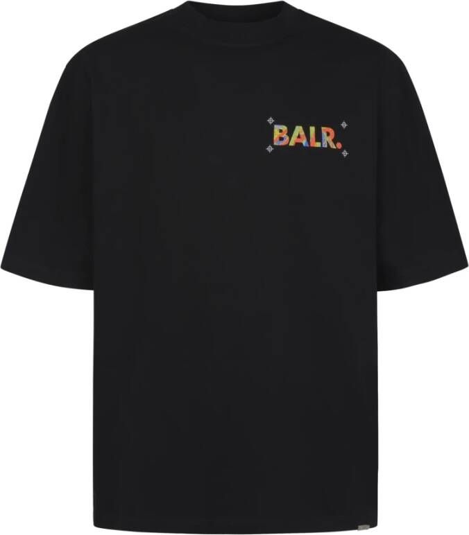 BALR. T-shirt met label- en motiefprint model 'Joey'