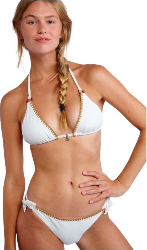 Banana moon Bikinitop met vetersluiting aan de achterkant model 'YERO SANTAFE'